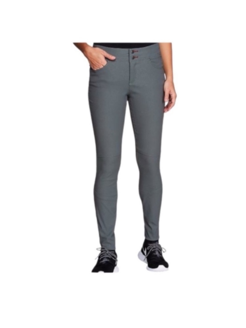 Toad&Co Flextime Skinny Nylon Hiking Pants Gray size 10